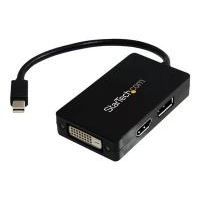 STARTECH.COM Adaptador de viaje de Mini DisplayPort a DVI / DisplayPort / HDMI - Conversor de vídeo 3 en 1