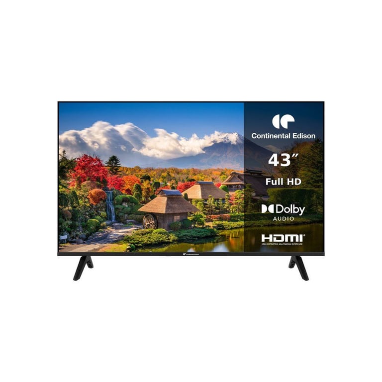 TV LED CONTINENTAL EDISON CELED43FHD26B6 43 109 cm – FHD – Dalle LED – 3 HDMI – 2 USB – - vue 2