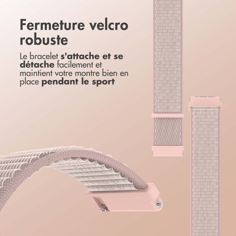 imoshion Bracelet en nylon avec fermeture velcro Connexion universelle 20 mm Neuf - vue 2