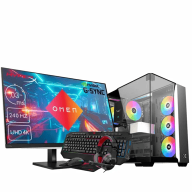 Pc Gaming Completo DAIMYO A87F RTi56 V16, Ryzen 7 8700F, RTX 5060 Ti, RAM 32GB DDR5, M.2 1TB, Win 11 Pro, Ecran 32'', Périphériques