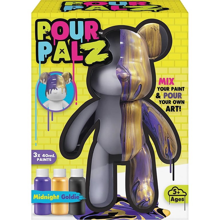 Silverlit Figurine à peindre - Jeu créatif - POUR PALZ - Ours - 22 cm - Dès 5 ans