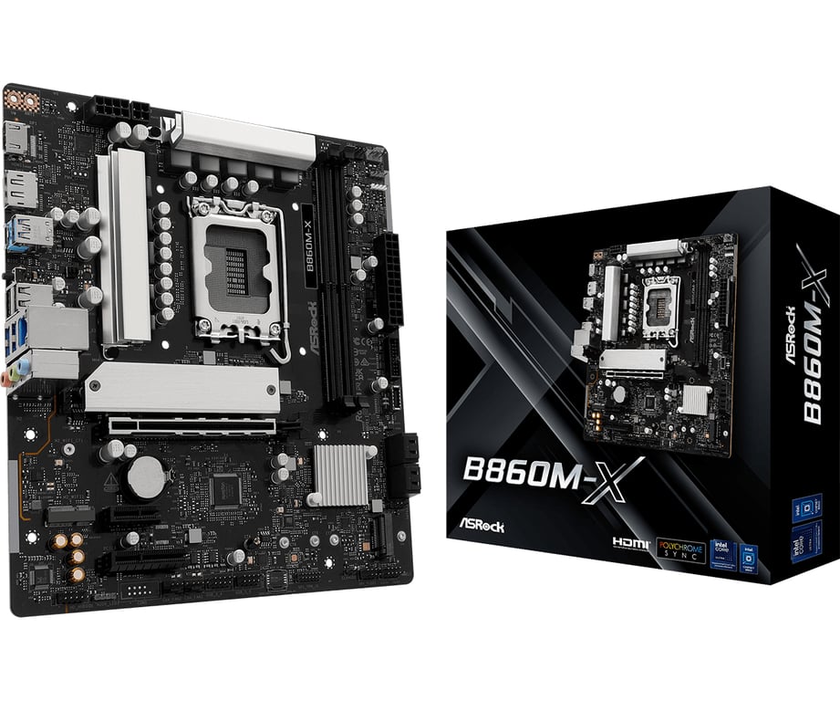 ASROCK Carte Mère B860M X Intel LGA 1851 Micro ATX Neuf