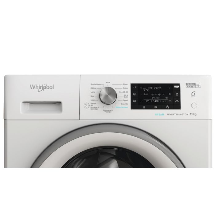 Whirlpool FFDD11469SVFR Lave linge 11 kg FreshCare+ - vue 7
