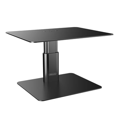 Support de Moniteur Réglable Antidérapant en Aluminium Aéronautique Noir