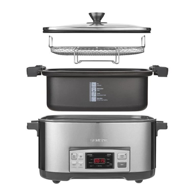 Mijoteuse Sencor SPR 5500SS – 6 L, 1350 W, Revêtement Antiadhésif - vue 3