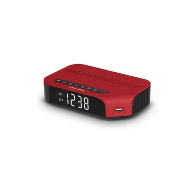 Radio réveil Schneider Viva Rouge