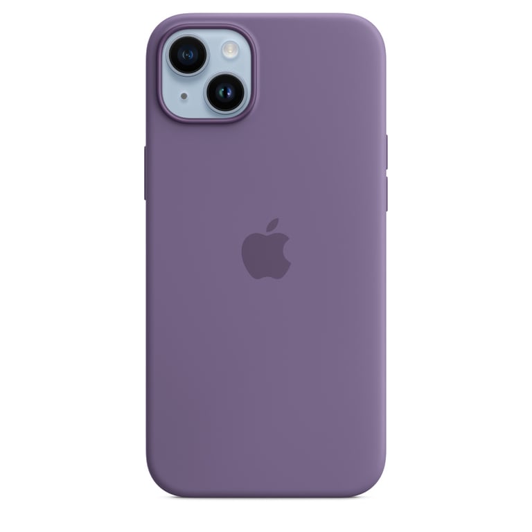 Coque en silicone avec MagSafe pour Apple iPhone 14 Plus Iris