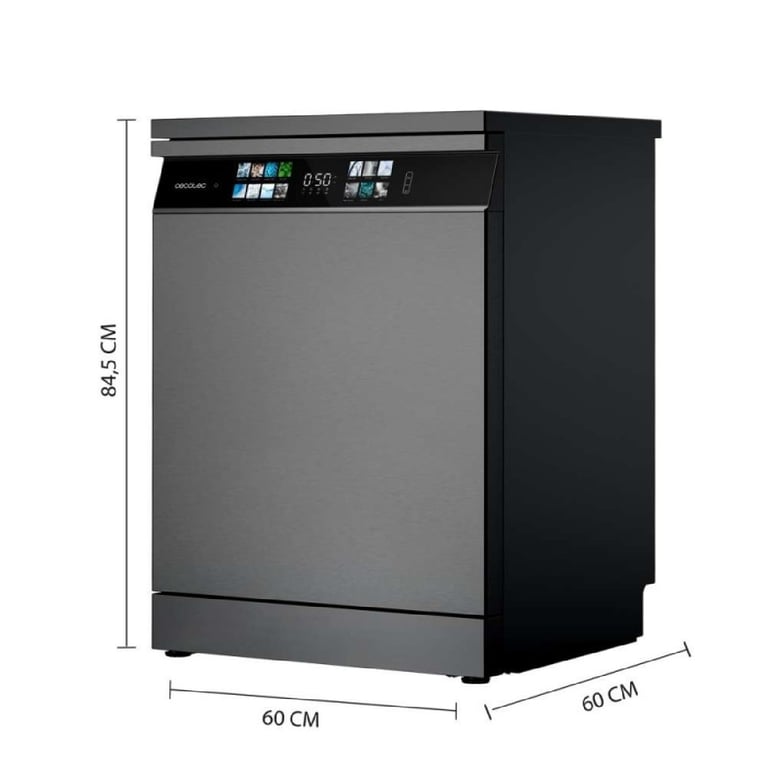 Cecotec Lave vaisselle 60cm Bolero Aguazero 6700 B Lave vaisselle 15 couverts Classe B Moteur Inverter Plus O2 Dry Lavage Double Zone Plateau Ajustable Stockage Long et Turbo Dry+. - vue 2