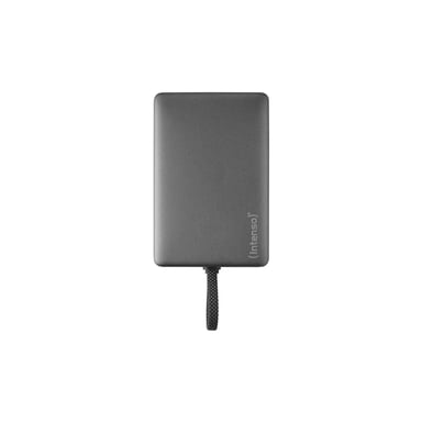 Intenso Powerbank MC10000 con cable USB-C integrado y parte trasera magnética, 10 000 mAh, 20 vatios