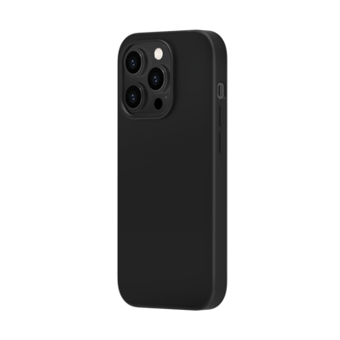 Funda antigolpes de gel de silicona suave para Apple iPhone 14 Pro, negro satinado