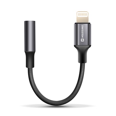 Adaptateur Audio Lightning vers Jack 3.5 mm p. iPhone Noir