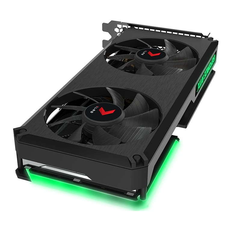 PNY GeForce RTX 3060 Ti REVEL EPIC X RGB Edition carte graphique GF RTX 3060 Ti 8 Go GDDR6 PCIe 4.0 x16 HDMI 3 x DisplayPort - vue 3