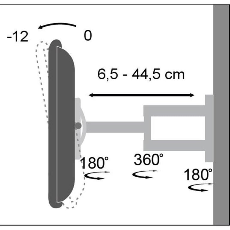 Techly Ica lcd 2903 Support Pour Téléviseur 94 Cm 37 - vue 4