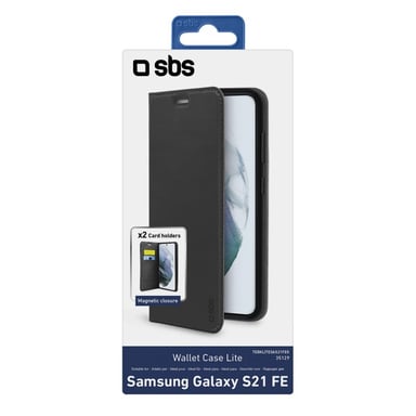 SBS TEBKLITESAS21FEK cover protettiva per cellulare 16,3 cm (6,41'') Folio Nero Samsung - Galaxy S21 FE