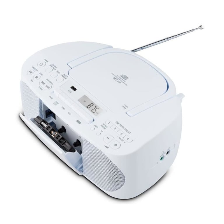 Radio CD K7 MEDION E65010 – FM, 2x3W RMS, Lecteur USB, Télécommande - vue 8
