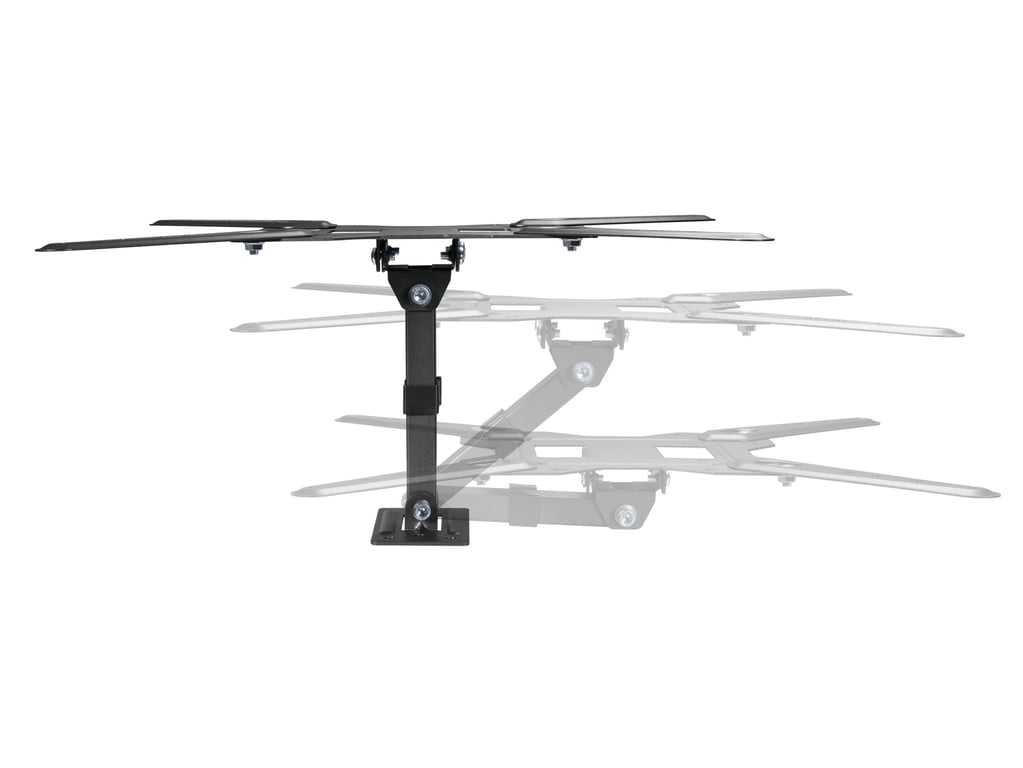 Equip Supporto TV Parete Full Motion 23 55 VESA max 400x400 Girevole Inclinabile - vue 4