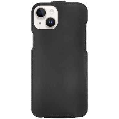 Housse cuir Apple iPhone 15 Plus -  - Noir - Cuir lisse premium