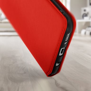 Funda con tarjetero y soporte para vídeo -Samsung Galaxy A51 rojo