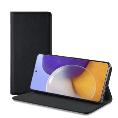 Coque clapet folio avec fente pour cartes & support pour Samsung Galaxy A72 4G/ A72 5G 2021 , Noir