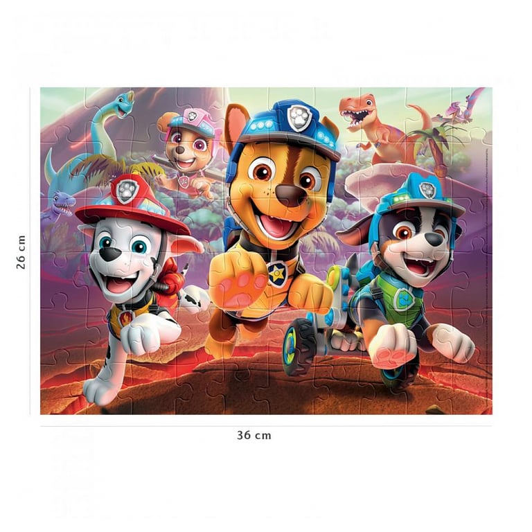 Puzzle 60 pièces : La Pat'Patrouille à la rescousse des dinosaures Ravensburger Nathan - vue 7