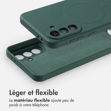imoshion Coque Couleur avec MagSafe pour Samsung Galaxy A36 - Vert foncé