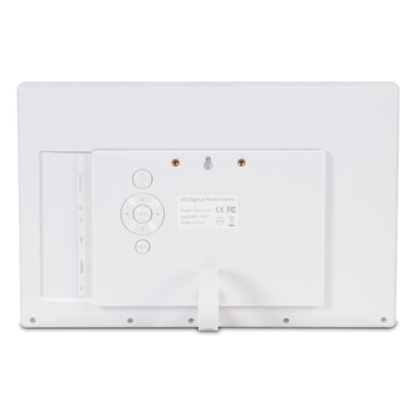 Cadre Photo Numérique Lecteur SD Média Audio Vidéo 11 Pouces USB Ms Réveil Blanc YONIS