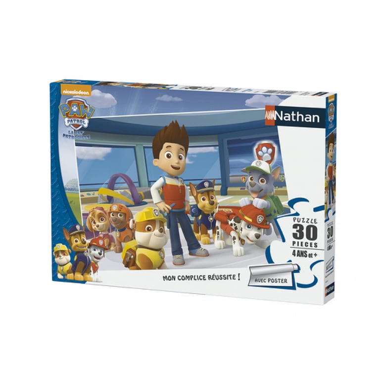 Puzzle Nathan 30 pièces - La Pat'Patrouille en Équipe - Neuf