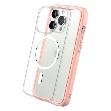 RHINOSHIELD Coque modulaire Mod NX Compatible avec MagSafe pour [iPhone 13 Pro Max] Force magnétique supérieure, Personnalisable. Absorbe Les impacts des Chutes de 3.5 mètres - Rose Poudré