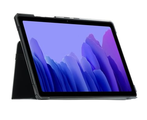 Funda protectora Folio Galaxy Tab A7 10.4'' 2020 (SM-T500/T505/T507), Funda a prueba de golpes con Grip Tab y soporte para stylus, Negro