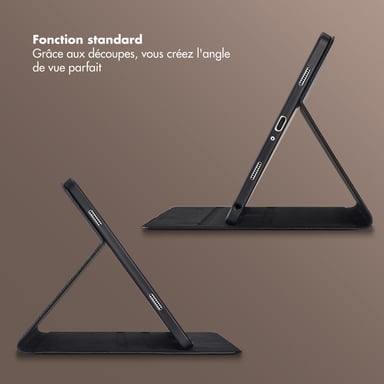 Selencia Coque tablette Riva pour Samsung Galaxy Tab A9 Plus - Noir