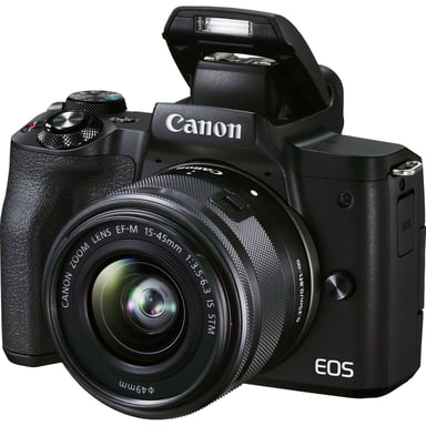 Canon EOS M50 Mark II + EF-M 15-45mm IS STM MILC 24,1 MP CMOS 6000 x 4000 pixels Noir