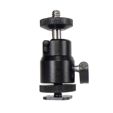 STARBLITZ Mini rótula, 2 kg de capacidad, para montaje en zapata de flash