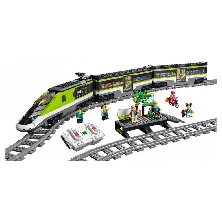 LEGO City 60337 : Train de Voyageurs Express Télécommandé avec Minifigurines - Neuf