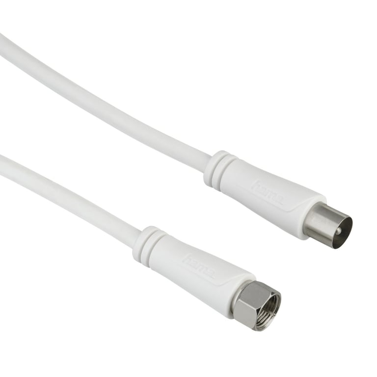 Hama 00205294 câble coaxial 1,5 m F Blanc - Neuf