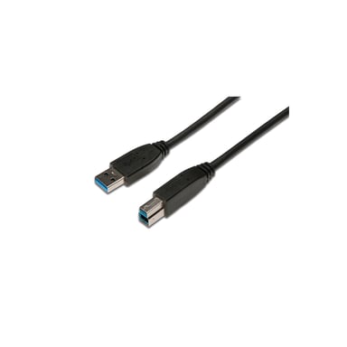 ASSMANN Electronic AK-300115-018-S cavo USB USB 3.2 Gen 1 (3.1 Gen 1) 1,8 m USB A USB B Nero