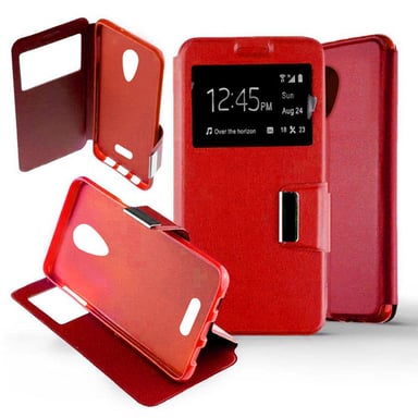 Etui Folio Rouge compatible Wiko Tommy 2