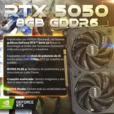 PC Racing Submariner PC Gaming Intel Core i7-12700KF / 32GB / 2TB SSD / RTX 5050 + Windows 11 Pro