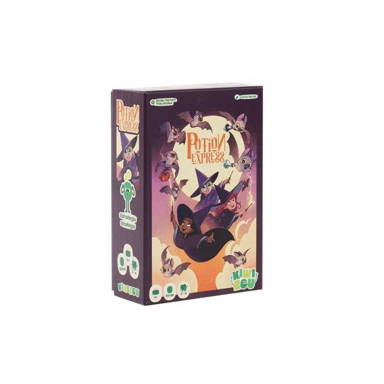 Jeu de société Kilifou POTION EXPRESS 2-4 joueurs 15-30 min Boîte violet pêche - Neuf