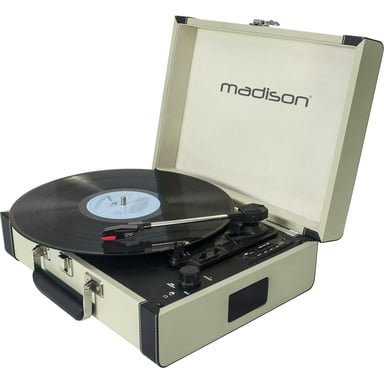 Madison Sound MAD-RETROCASE-CR Lettore di dischi a trazione diretta Manuale di Crema