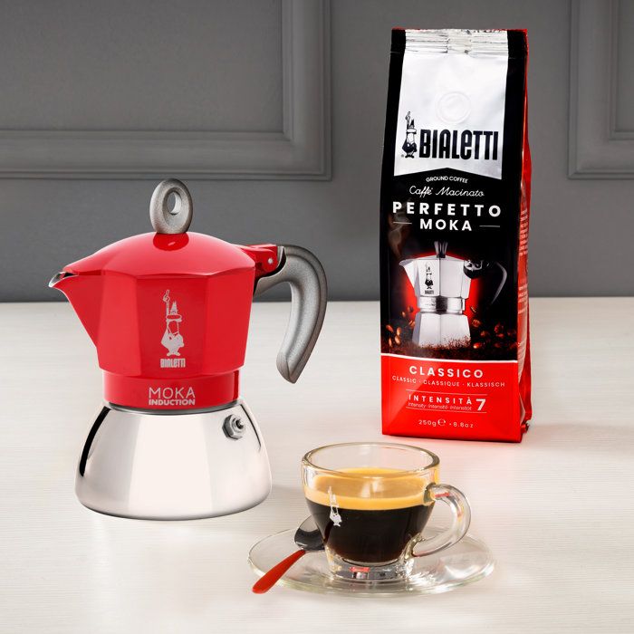 CAFETIERE 4T MOKA INDUCTION ROUGE**N BIALETTI - 0006944 - Neuf
