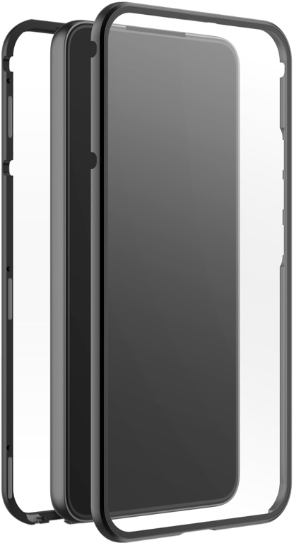 Coque de protection 360° Glass pour Samsung Galaxy S22 + (5G), noir