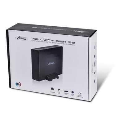 ADVANCE BX-308U3 Boîtier de disques de stockage Boîtier HDD Noir 3.5''