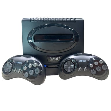 Consola de juegos retro Riff Super Mega Drive de 16 bits con dos mandos HDMI/inalámbricos/1400 juegos