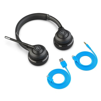 JLab Go Work Cuffie con e senza fili per chiamate/musica USB Type-C Bluetooth Nero, Blu