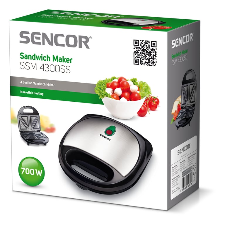Sencor 41000359 Machine À Sandwiches Métallisée - vue 3