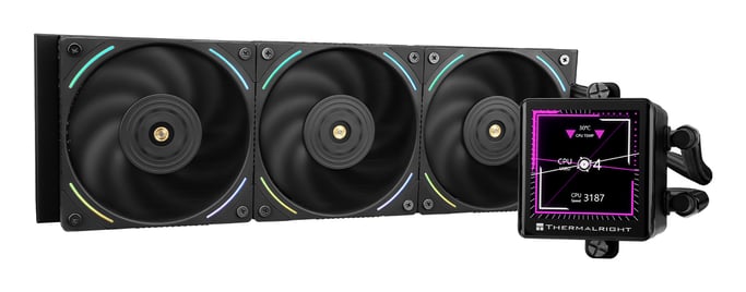 Thermalright Frozen Vision 360 Boitier PC, Processeur Refroidisseur de liquide tout-en-un 12 cm Noir 1 pièce(s)