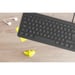 MOBILITY LAB ML304250 - Teclado con cable para PC de negocios con 2 concentradores USB integrados - Negro