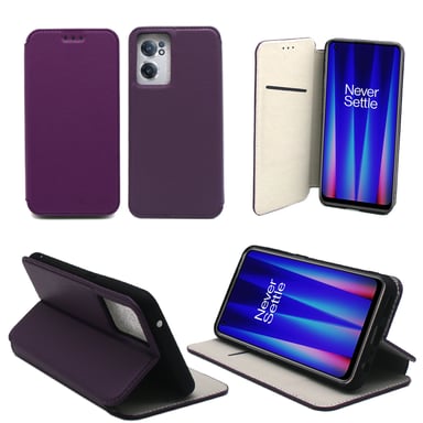 OnePlus Nord CE 2 5G Etui housse rabat protection violet