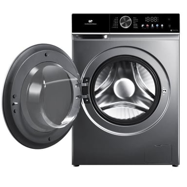 Lave-linge hublot - CONTINENTAL EDISON - CELL1012DDS1 - 10kg - Moteur induction directe - 60 cm - 1200 trs/min - Silver