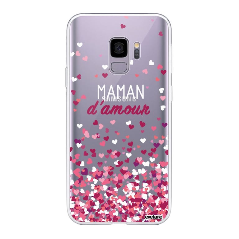 Evetane Coque Samsung Galaxy J6 2018 360 intégrale transparente Motif Maman  damour Tendance